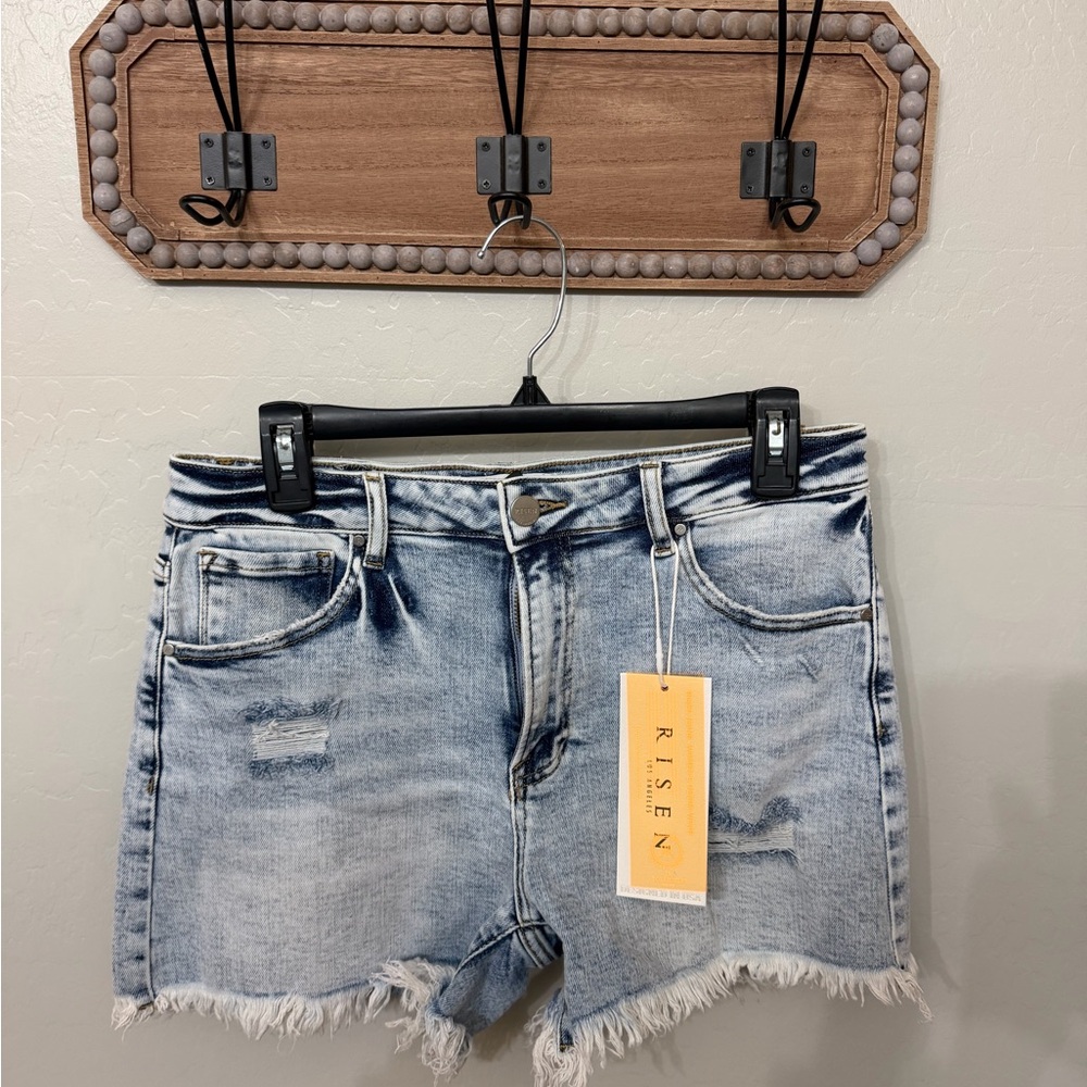 Women's Distressed Denim Shorts - by Risen